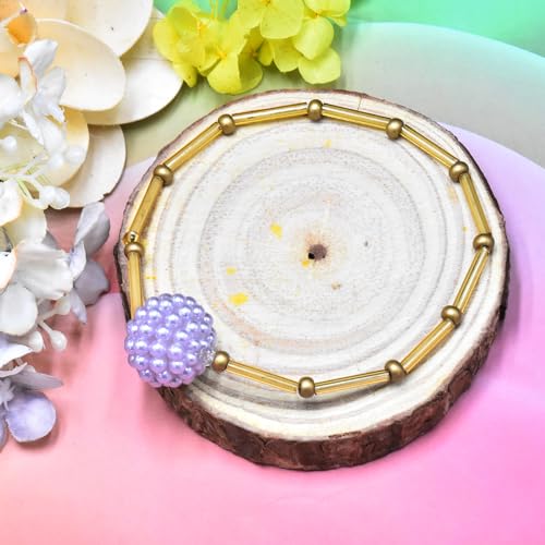 2000PCS Mixed Glass Bugle Beads Glass Gold Seed Micro Tube Bead 1.5-4.5mm Small Gold Embroidery Beads for Jewelry Making