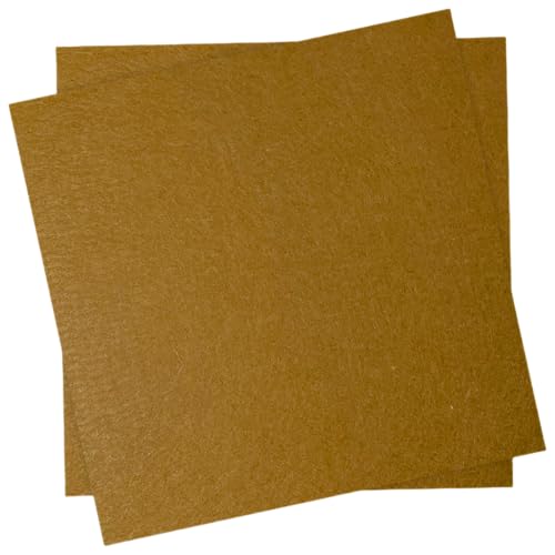 12" x 12" Felt Fabric Sheets for Crafts, Squares Felt Paper (Tan) - color: Tan