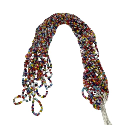 11/0 Glass Seed Beads, 12 String Hanks, Small Craft Beads, 2 mm (Mix) - color: Mix