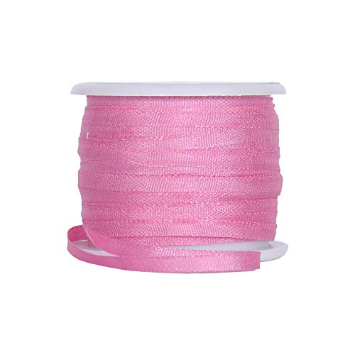Threadart Dusty Rose 2mm 100% Pure Silk Ribbon - Single Spool - color: DUSTY ROSE, size: 2MM
