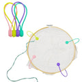 4 pcs Needle Minders Magnetic Cross Stitch Fabric Clips, Macron Color Magnetic Needle Minder, Perfect Cross-Stitch Embroidery and Needlework Accessories, Ideal Gift for Craft Enthusiasts
