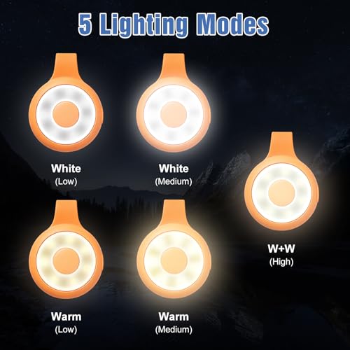 Rechargeable Nurse Lights Clip On for Night Shift, Badge Light - color: O-Orange