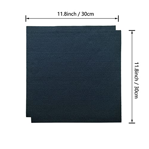 Jtnohx Soft Dark Blue Felt Sheets Flexible Felt Fabric for Crafts 12" 20Pcs - color: Dark Blue