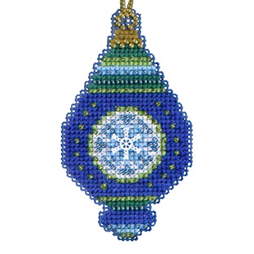 Lapis Beaded Counted Cross Stitch Ornament Kit MH164306 Mill Hill Christmas Jewels 2014