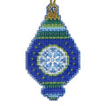 Lapis Beaded Counted Cross Stitch Ornament Kit MH164306 Mill Hill Christmas Jewels 2014