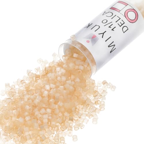 Miyuki Delica Seed Beads - color: DB0674 - Cream Silk Satin