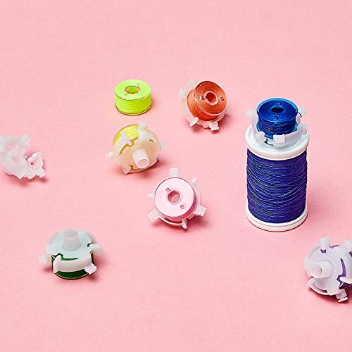 WILLBOND 25 Pieces Bobbin Holder Sewing Clips Tool for Spools of Thread
