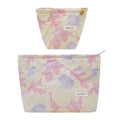 getgto 2 Pcs Makeup Bags, Large Cosmetic Bag Travel Toiletry Bag - color: B light pink