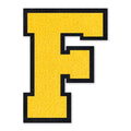 6 Inch Varsity Letter Patches Yellow Iron On Letters - color: Yellow, size: F