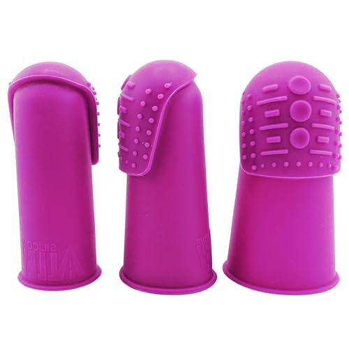 Comfortable Flexible Thimbles | THIK-Grip Thimble | Small (3) - Medium (3) - Large (3) - Comfy | Set of Large Sewing Needles with Case (1) - color: 9-Pack - THIK-Grip Thimbles, size: Small - Medium - Large
