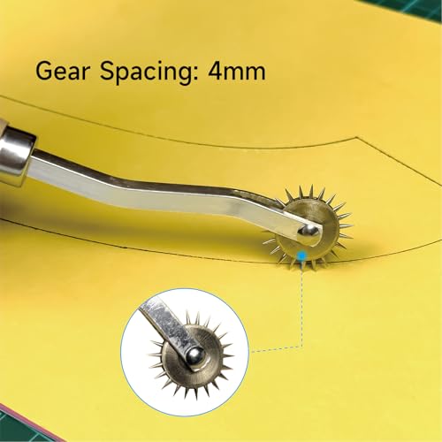 KEARING 7.4" Needle Point Tracing Wheel - Leather Stitching Spacer Tool