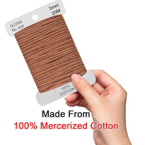 Classic Crochet Thread Yarn 101% Pure Cotton Thread,Col No: 434,Light Brown - color: Light Brown