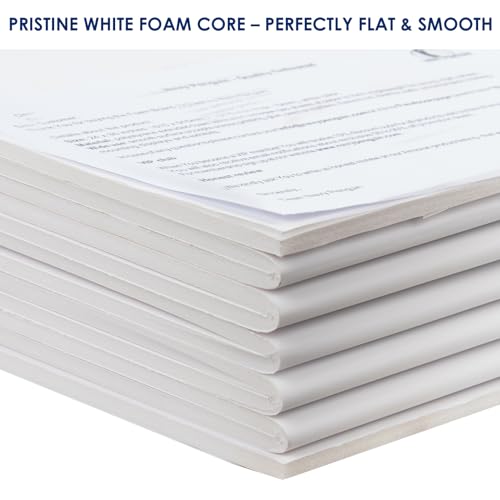 Foam Board Trifold 52 x 40 x 3/16"(5mm), Large Foam Core Poster Board - size: 52x40 in 5 Pack