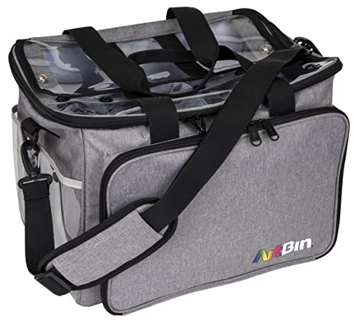 ArtBin Needleworks Project Bag, Portable Craft Tote, Grey - color: Gray, style: Needleworks Project Bag