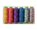 Sue Spargo Eleganza #8 Perle, Six 70yd Spools Polished Cotton for Embroidery (17 - Flourish)