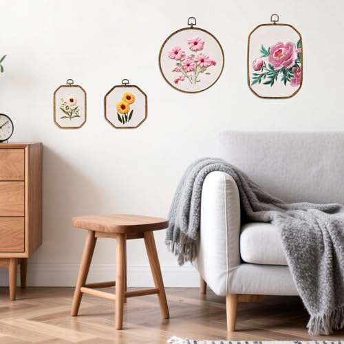 simarro 9 Pcs Large Embroidery Hoop Embroidery Frame Set
