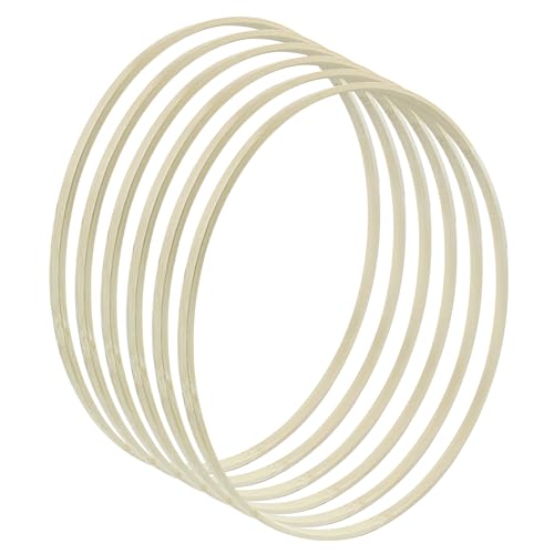 Hitefu 6 Packs 12 Inch Bamboo Floral Hoop Rings (30cm) - style: 12 (30 cm)