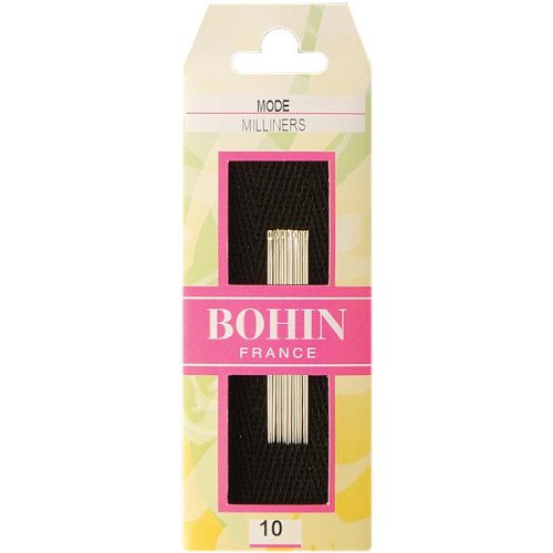 Bohin Milliners Hand Needles, Size 10, 15 Per Package - size: Size 10