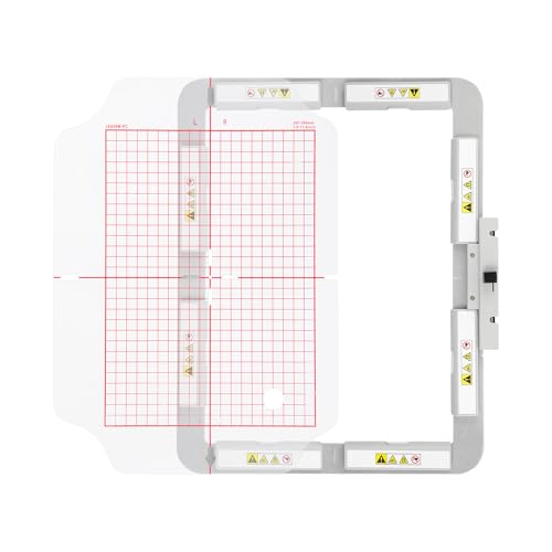 Brewland Magnetic Embroidery Hoop for Janome MC550E MC500E MC450E 7.9x11in - size: 7.9"x11"(200x280mm)-JA809MK