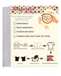 Karpoulra 6 Sheets 8.5"x11" Sticky Water Soluble Embroidery Stabilizer, Dissolvable Printable Self Adhesive Wash Away Stabilizer for Print or Draw Patterns Hand Machine Embroidery