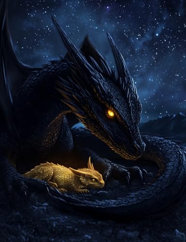 Dargon Stamped Cross Stitch Dimensions Embroidery Kits for Beginners - color: dargon