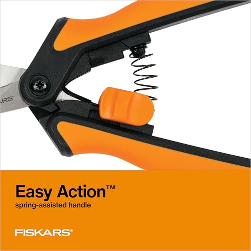 Fiskars 6" Steel Micro-Tip Pruning Scissors, Garden Snips for Small Plants - style: Snips