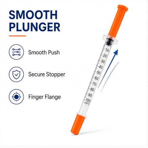 U-100 1 ml/cc 30g 5/16 inch Seringe, Individual,100 Pack - size: 1ml-30G-5/16-100-Orange