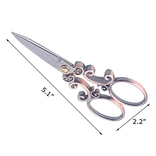 BIHRTC European Vintage Stainless Steel Sewing Scissors DIY Tools Cloud