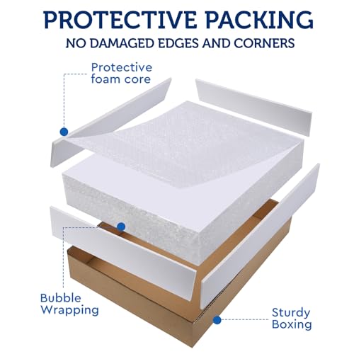 Foam Board 16 x 20 x 3/16"(5mm), Foam Core Board Sheets, White Poster Board - size: 16x20 in 12 Pack