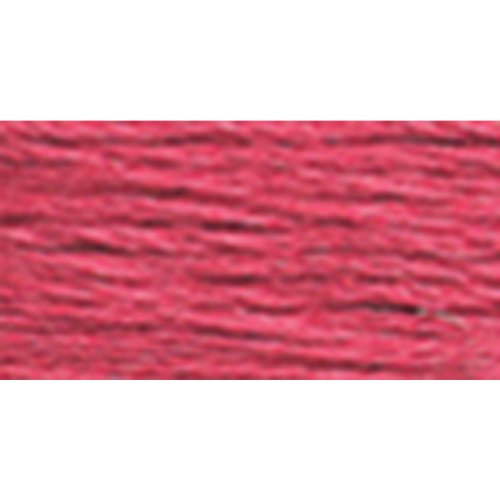 DMC 117-3832 Mouline Stranded Cotton Six Strand Embroidery Floss Thread, Medium Raspberry, 8.7-Yard