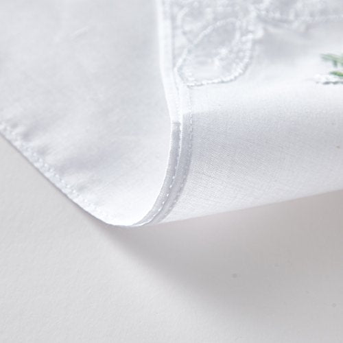 RDS HANKYTEX Cotton Embroidery Ladies' Handkerchiefs Lace Set of 6 - style: 4