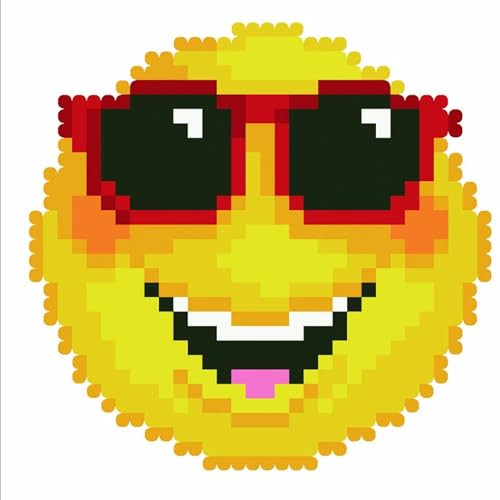 DIAMOND DOTZ Smiling Face Emoji Diamond Painting Kit for Adults with Gems
