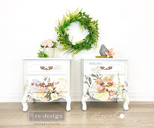 Redesign Décor Transfers® Life in Full Bloom 24"x35",Wall Decals DIY Wallpaper Wall Stickers Murals Decor Furniture Decoration