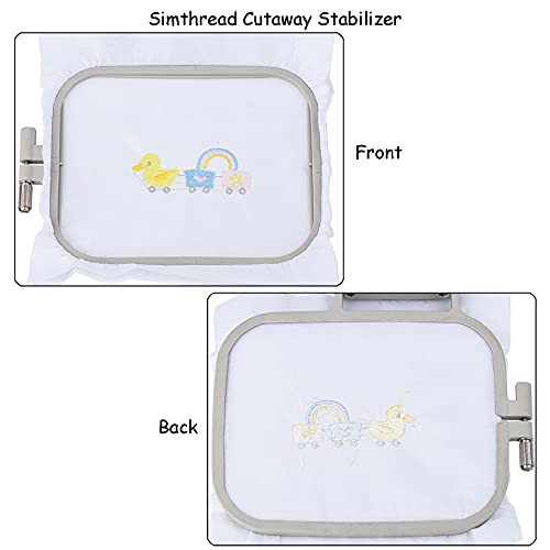 Cut Away Embroidery Stabilizer 10" x 12" 100 Precut Sheets Weight 2.8 OZ - color: White, size: 10"x12" 100pcs