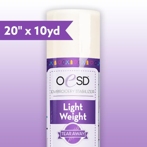 OESD Light Weight Tear Away Embroidery Stabilizer 20" x 10 Yd Roll