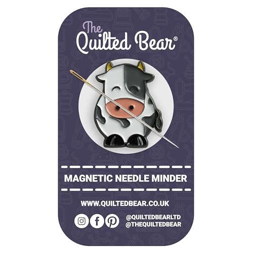 The Quilted Bear Magnetic Needle Minder, Small, Cow - color: Cow