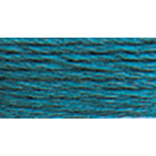 DMC 117-3809 Mouline Stranded Cotton Six Strand Embroidery Floss Thread, Very Dark Turquoise, 8.7-Yard