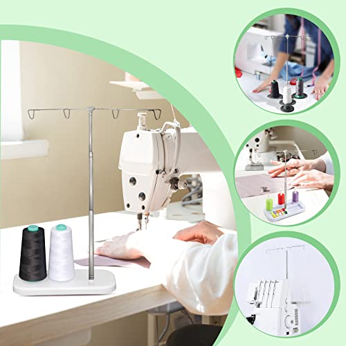Adjustable Cone Thread Stand Spool Holder for Sewing Machine Embroidery Quilting Serger Machines, Thread Stand for Smoother Feed, Large Spool Holder