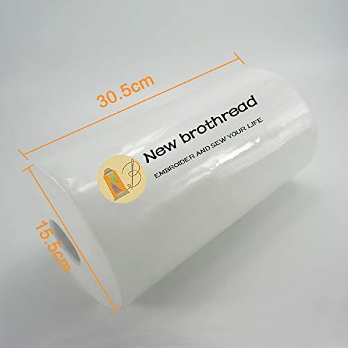New brothread Cut Away Embroidery Stabilizer 12" x 50 Yd Roll - size: 12"x50yd roll