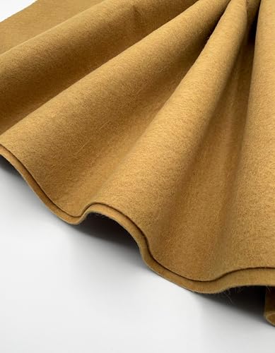 EOVEA - Acrylic Felt Fabric by The Yard - Soft and Durable 72" Wide & 1.6mm Thick Felt Sheets for DIY Crafts, Sewing, Upholstery, Cushion, Padding, Costumes(Camel, One Yard) - color: Camel, size: 1 Yard