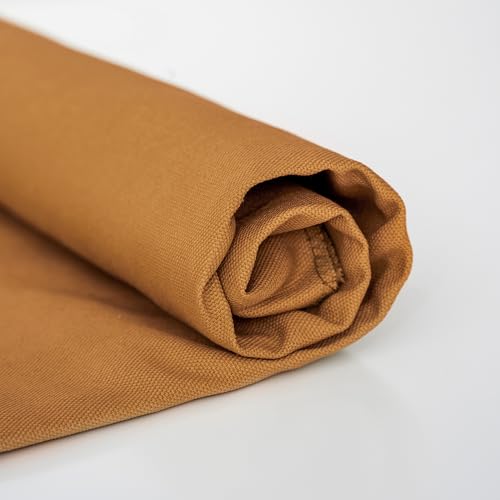 Simple&Opulence 100% Cotton Canvas Fabric 10oz. 59 Inch by The Yard, Nature Duck Fabric Textile Medium Weight for Painting, Sewing, Crafts, Embroidery, Bag, Handmade Home Decor(1 Yard, Khaki) - color: Khaki, size: 1 Yard