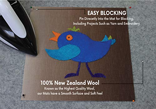 Precision Quilting Tools 14"x14" Wool Ironing Mat - 100% New Zealand Wool - size: 14" x 14"