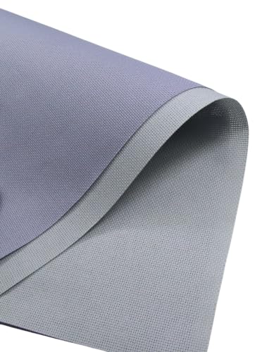 KCS 2 pc of 15" x 18"(38cmx45cm) 18 Count Cross Stitch Cotton Aida Cloth Needlework Fabric Box (Light Grey+Light Steel Grey,18CT) - color: Light Grey+light Steel Grey, size: 18CT