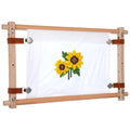 Wooden Embroidery Tapestry Scroll Frame, 21.5 x 12 Inches Beech Wood Cross Stitch Frame, Quilting Hoop Stand, Needlepoint Embroidery Tapestry Wood Frame, Stitching Frame for Sewing