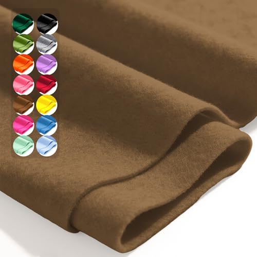 Friar Brown 36" X 36" Felt Fabric Sheet - 1.6mm Thickness - color: Friar Brown, size: 36" x 36"