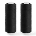 ZMAAGG Sewing Thread, Black Thread for Sewing Machine, 2 PCS 200 Yards - color: 2 Black