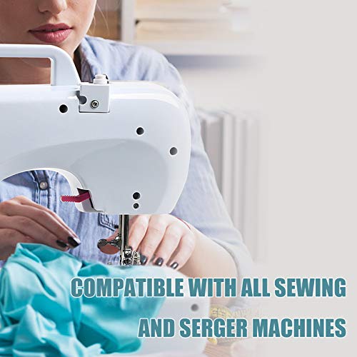 Dark Cream Serger Thread, All-Purpose Thread for Sewing, Polyester, 4 Cones of 3000 Yards Each Spool for Sewing Machine - color: 4 Dark Cream