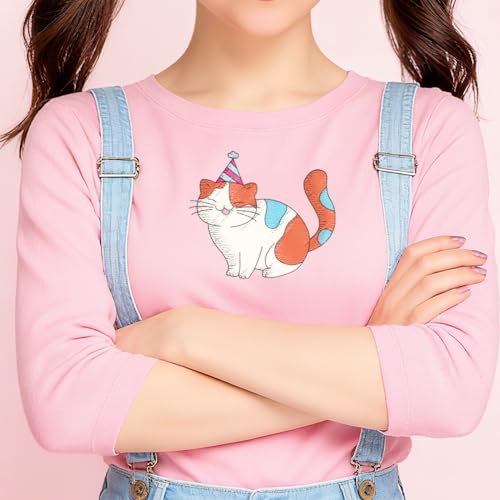 4 Sheets Water Soluble Embroidery Patterns Stabilizers Kitty Theme Embroidery Stick and Stitch Paper with Pre-Printed Cute Cats Patterns for Hand Sewing Lover Beginners - style: Cat