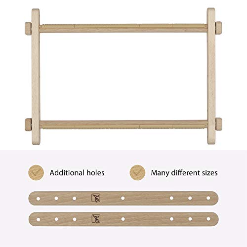Arabeska Cross Stitch Scroll Frame Set with Plastic Clamps from Beech Hardwood Different Sizes (S/L/SE) (Large)