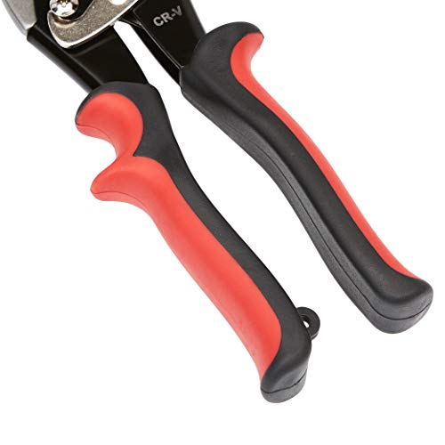 Amazon Basics Aviation Snip Set for Metal Cutting with Comfort Grips, Left, Right and Straight Cut, 3-Piece Set (Left, Right, Straight) (Pack of 10) - size: 3-Piece Set (Left, Right, Straight) (Pack of 10)